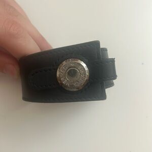 Authentic Hermes leather bracelet pristine condition.